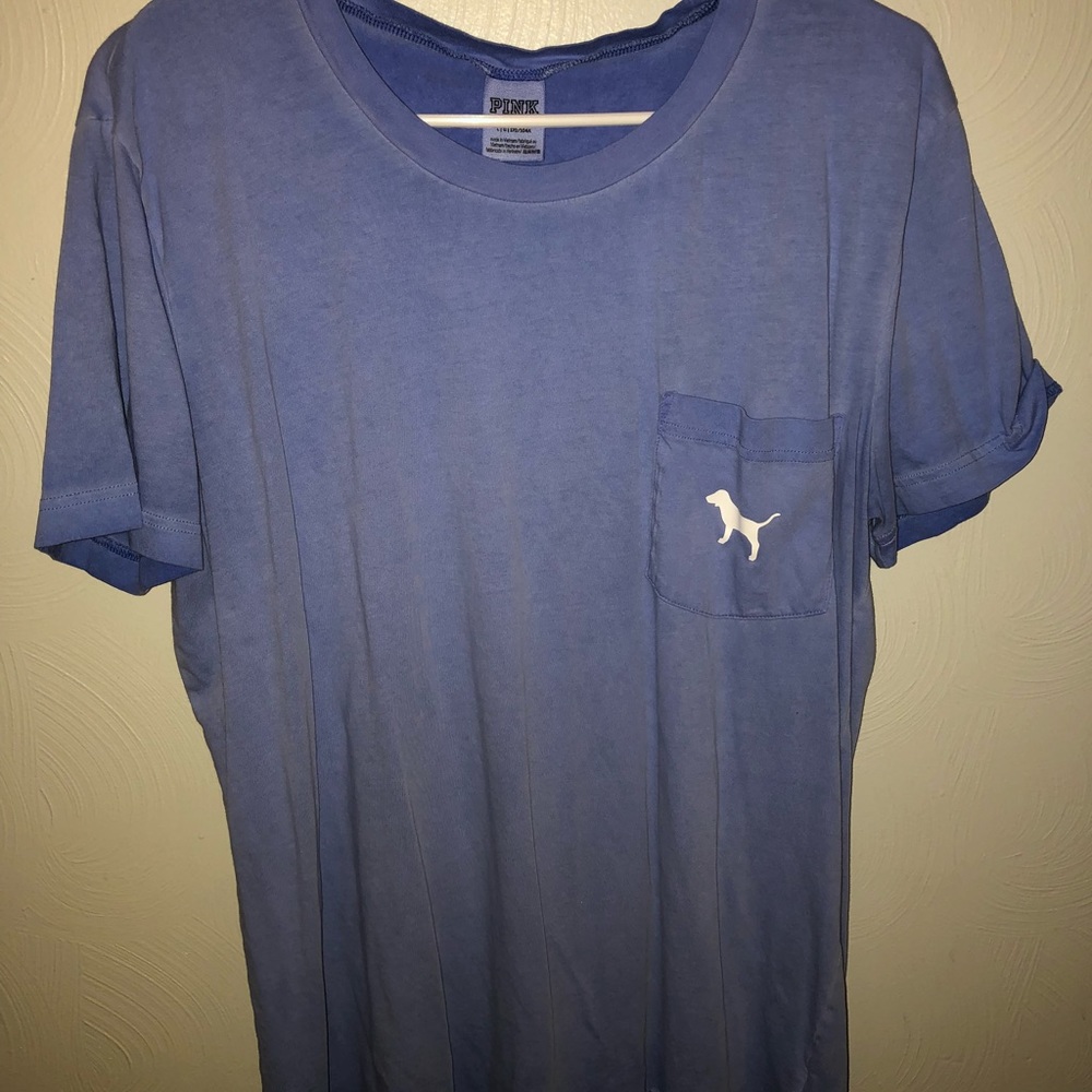 PINK light blue shirt